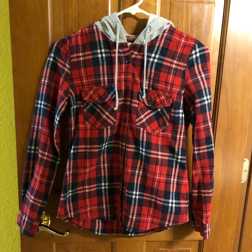 Hooded flannel